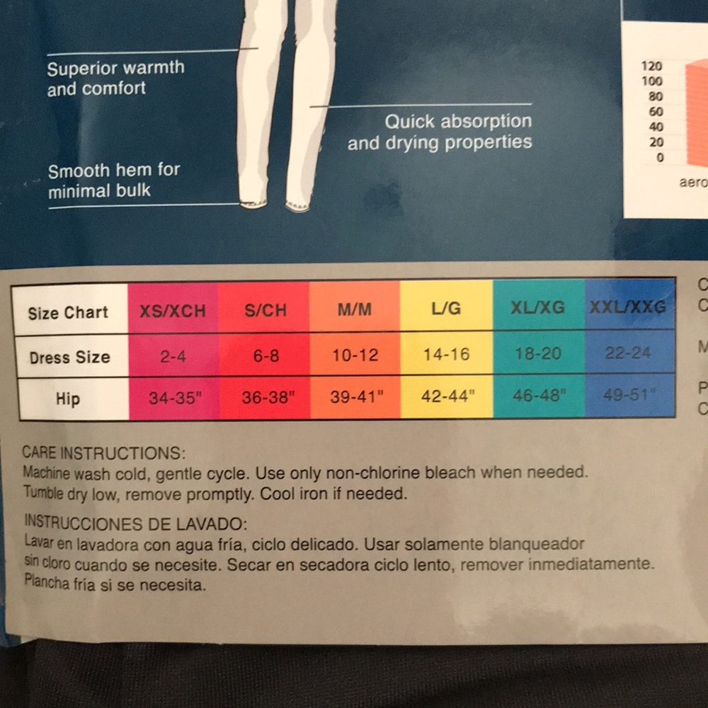 ClimateRight Black Leggings w/Thermal Guard Frigid - Picture 5 of 8